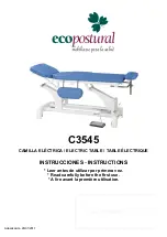 ECOPOSTURAL C3545 Instructions Manual preview