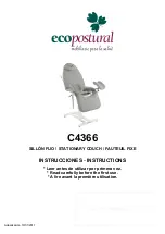 ECOPOSTURAL C4366 Instructions Manual предпросмотр