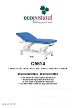 ECOPOSTURAL C5514 Instructions Manual preview