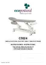 ECOPOSTURAL C5524 Instructions Manual preview