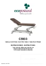 ECOPOSTURAL C5933 Instructions Manual предпросмотр