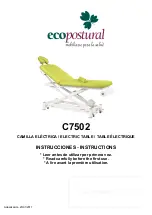 ECOPOSTURAL C7502 Instructions Manual preview