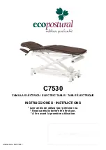 ECOPOSTURAL C7530 Instructions Manual preview