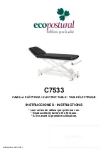 ECOPOSTURAL C7533 Instructions Manual предпросмотр