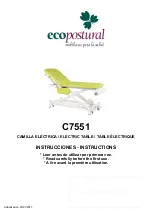 ECOPOSTURAL C7551 Instructions Manual предпросмотр