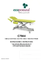 ECOPOSTURAL C7944 Instructions Manual предпросмотр