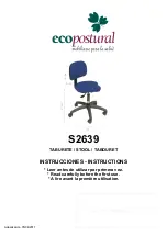 ECOPOSTURAL S2639 Instructions Manual предпросмотр