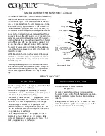 Предварительный просмотр 17 страницы ECOPURE EP 6225 Installation And Operation Manual