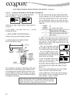 Предварительный просмотр 20 страницы ECOPURE EP 6225 Installation And Operation Manual