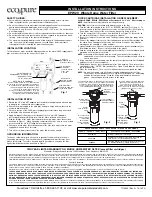 ECOPURE EPW2V Installation Instructions предпросмотр