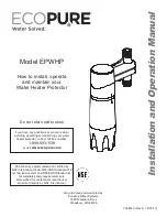 Preview for 1 page of ECOPURE EPWHP Installation And Operation Manual