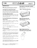 Preview for 12 page of ecoque 71008 Assembly & Operation Manual