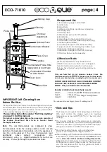 Preview for 4 page of ecoque ECO-71010 Assembly & Operation Manual