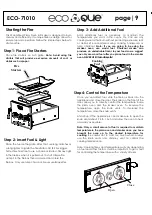 Preview for 9 page of ecoque ECO-71010 Assembly & Operation Manual