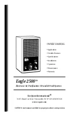 EcoQuest Eagle 2500 Owner'S Manual preview