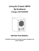 Preview for 1 page of EcoQuest Living Air Classic HEPA Instruction Manual