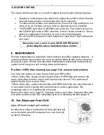 Preview for 7 page of EcoQuest Living Air Classic HEPA Instruction Manual