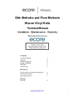 ECORE Ebb Motivate Technical Manual предпросмотр