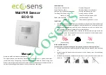 Предварительный просмотр 1 страницы ecosens ECO-13 Manual