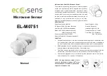 Предварительный просмотр 1 страницы ecosens EL-M0751 Manual