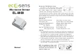 Предварительный просмотр 1 страницы ecosens EL-M09 Manual