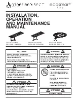 Preview for 1 page of EcoSmart Fire ESF.1.B.G16 Installation, Operation And Maintenance Manual