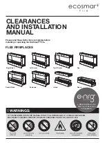 EcoSmart Fire FLEX Bay Clearances And Installation Manual preview