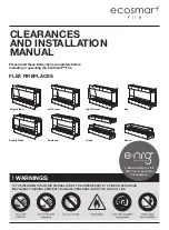 Preview for 1 page of EcoSmart Fire FLEX Bay Clearances And Installation Manual