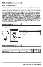 Preview for 3 page of EcoSmart A9BR3065WESDZ02 Use And Care Manual