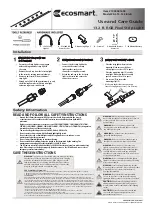 EcoSmart AL-15-13.2-RGB Use And Care Manual предпросмотр