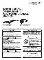 Preview for 1 page of EcoSmart ESF.2.B.G16 Installation, Operation And Maintenance Manual