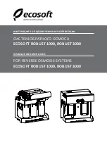 Предварительный просмотр 1 страницы Ecosoft ROBUST 1000 Installer And User Manual