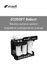 Preview for 1 page of Ecosoft Robust Installation And Operation Manual