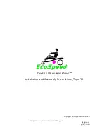 Предварительный просмотр 1 страницы EcoSpeed Electric Mountain Drive Installation And Assembly Instructions