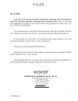 Preview for 2 page of ECOSTAR ECO 300 Installation, Operating And Maintenance Manual