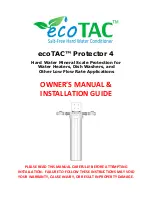 Предварительный просмотр 1 страницы EcoTAC Protector 4 Owner'S Manual & Installation Manual