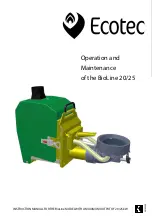 Ecotec BioLine 20 Instruction Manual preview