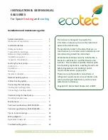 Ecotec EAS 1000 Installation & User Manual предпросмотр