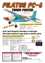 Предварительный просмотр 1 страницы Ecotop PILATUS PC-6 TURBO PORTER Instruction Manual