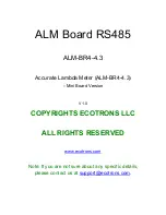 Preview for 1 page of ECOTRONS ALM-BR4-4.3 Manual