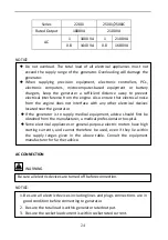 Предварительный просмотр 25 страницы ECOUS EP2200i Owner'S Manual