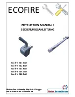 Preview for 1 page of ECOVARM Ecofire E1 16kW Instruction Manual