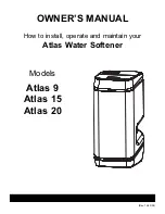 EcoWater Atlas 15 Owner'S Manual preview