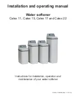 EcoWater Calex 11 Installation And Operating Manual preview