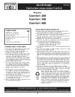 Preview for 44 page of EcoWater Comfort 200 Manual