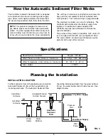 Предварительный просмотр 5 страницы EcoWater EASF1 Owner'S Manual