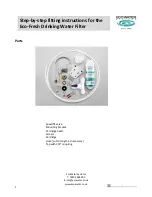 EcoWater Eco-Fresh Fitting Instructions preview