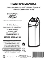 Preview for 1 page of EcoWater ECR 3500R20 Owner'S Manual