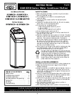 Предварительный просмотр 2 страницы EcoWater ERM Series Instructions Manual