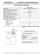 Предварительный просмотр 4 страницы EcoWater Waterworks WS 2000 Installating And Operation Manual